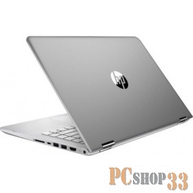 Ноутбук трансформер HP Pavilion x360 14-ba018ur Core i3 7100U/6Gb/500Gb/SSD128Gb/nVidia GeForce 940MX 2Gb/14/IPS/Touch/FHD (1920x1080)/Windows 10 64/silver/WiFi/BT/Cam