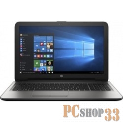 Ноутбук HP 15-ay500ur Pentium N3710/4Gb/500Gb/DVD-RW/AMD Radeon R5 M430 2Gb/15.6/FHD (1920x1080)/Windows 10 64/silver/WiFi/BT/Cam/2670mAh