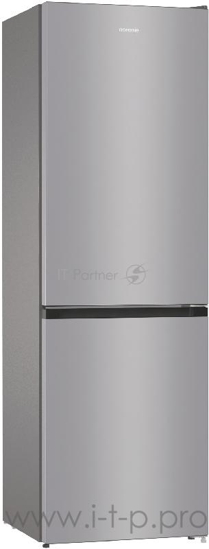 Холодильник GORENJE NRK 6191PS4 ,185x60x59.2, 203/99 л, No Frost Plus, режим Эко, FastFreeze, нижняя морозильная камера, серебристый