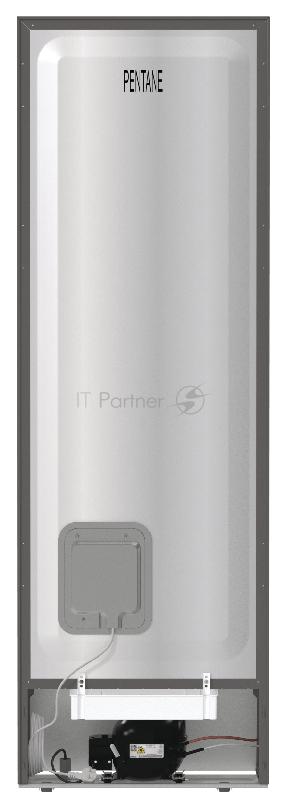 Холодильник GORENJE NRK 6191PS4 ,185x60x59.2, 203/99 л, No Frost Plus, режим Эко, FastFreeze, нижняя морозильная камера, серебристый