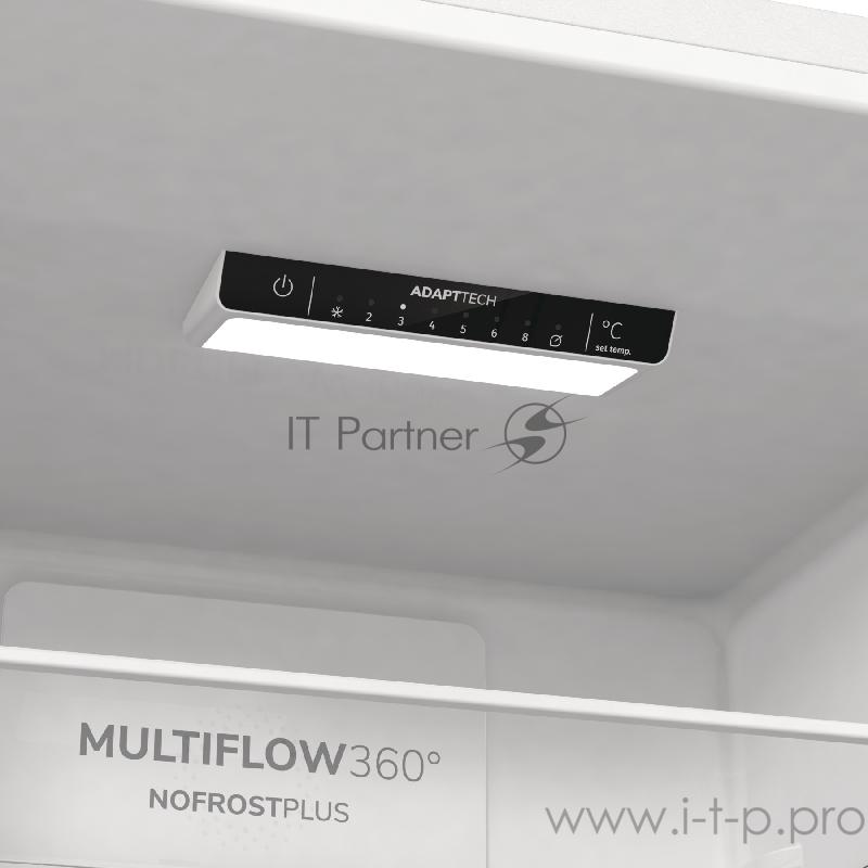 Холодильник GORENJE NRK 6191 PW4, 185x60x59.2, 203/99 л, No Frost Plus, режим Эко, FastFreeze, нижняя морозильная камера, белый