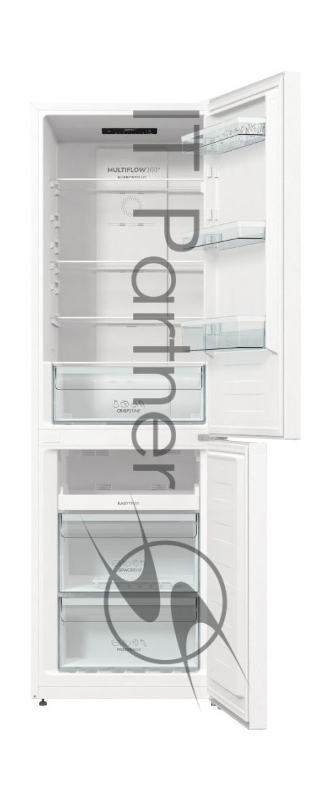 Холодильник GORENJE NRK 6191 PW4, 185x60x59.2, 203/99 л, No Frost Plus, режим Эко, FastFreeze, нижняя морозильная камера, белый