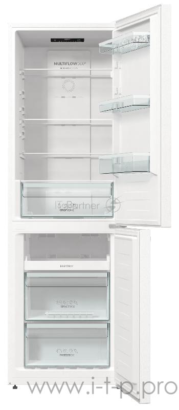 Холодильник GORENJE NRK 6191 PW4, 185x60x59.2, 203/99 л, No Frost Plus, режим Эко, FastFreeze, нижняя морозильная камера, белый