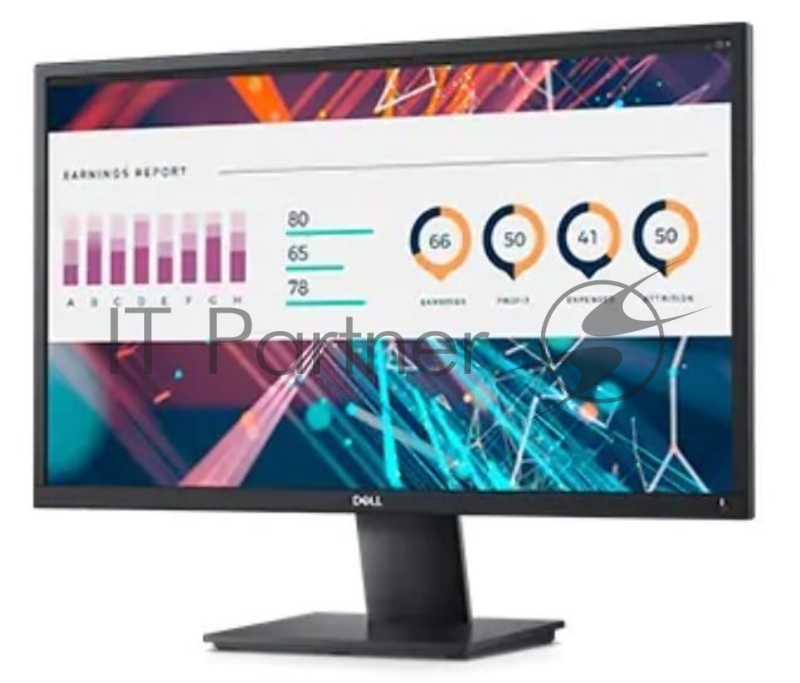 Монитор Dell 23.8 E2421HN черный IPS LED 16:9 HDMI матовая 1000:1 250cd 178гр/178гр 1920x1080 D-Sub FHD