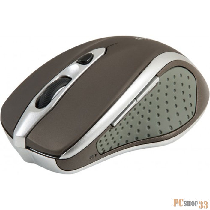 Оптическая мышь Defender MM-675 Nano Safari 52678, беспров., 5кн.+скр., коричнево-серебр. (USB)