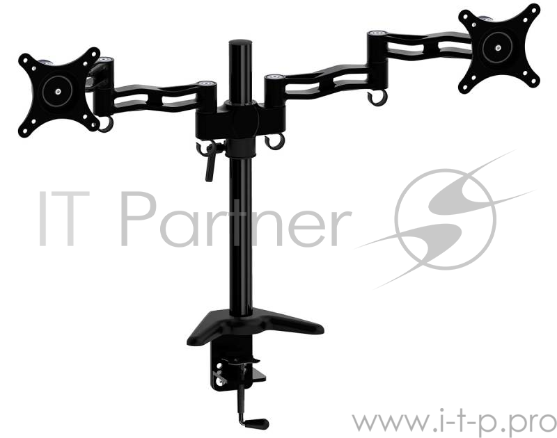 Крепления для проекторов Cactus CS-VM-D08-BK черный Кронштейн для мониторов 13-27 макс.8кг настольный поворот и наклон