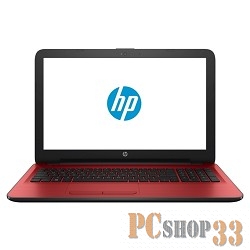 Ноутбук HP 15-ba592ur A6 7310/4Gb/500Gb/AMD Radeon R4/15.6/FHD (1920x1080)/Windows 10 64/red/WiFi/BT/Cam