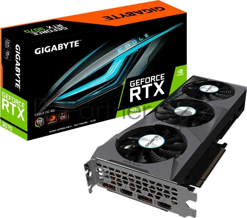 Видеокарта PCIE16 RTX3070 8GB GV-N3070EAGLE OC-8GD GIGABYTE