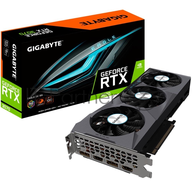 Видеокарта PCIE16 RTX3070 8GB GV-N3070EAGLE OC-8GD GIGABYTE