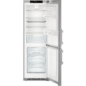 Холодильник Liebherr CNef 4335-21 001 185х60х66.5 см, объем камер 220+101, No Frost, морозильная камера нижняя, двери: нерж.сталь, серебристый