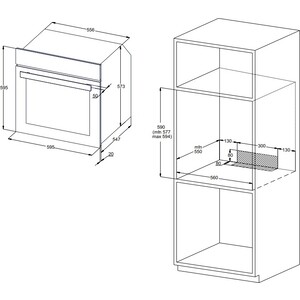 Электрический духовой шкаф Zigmund & Shtain E 136 W белый