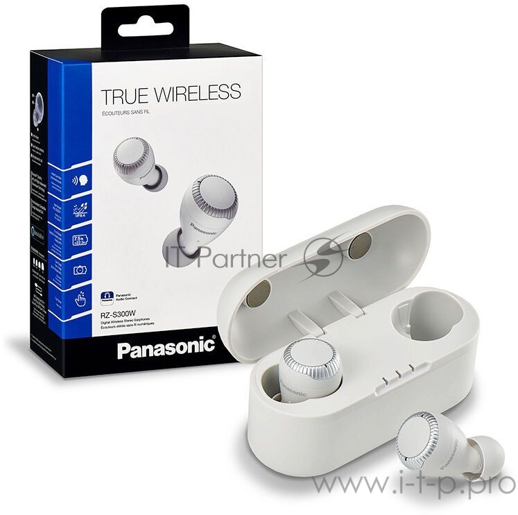 Гарнитура вкладыши Panasonic RZ-S300WGE-W белый беспроводные bluetooth в ушной раковине