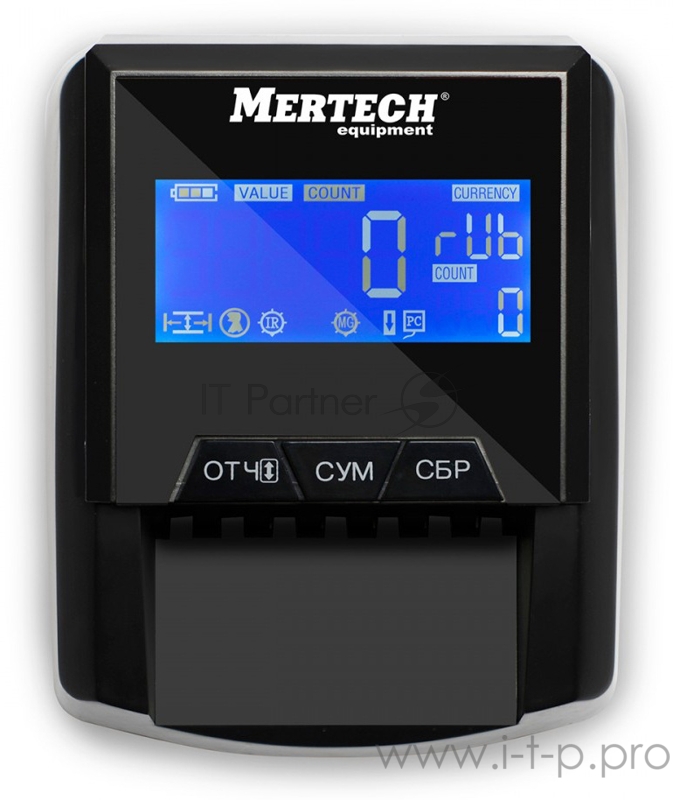 Детектор банкнот Mertech D-20A FLASH PRO LCD автоматический рубли АКБ