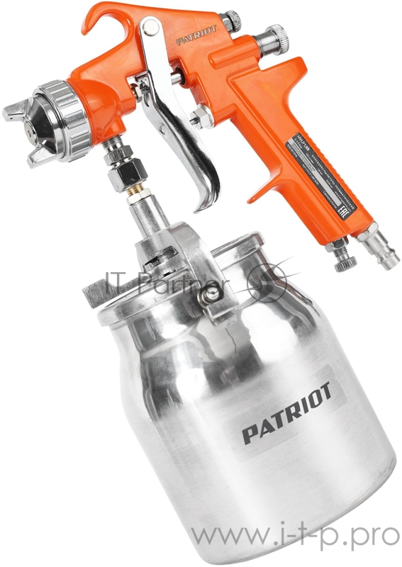 Краскораспылитель Patriot HVLP 1.8B 100л/мин соп.:1.8мм бак:1л