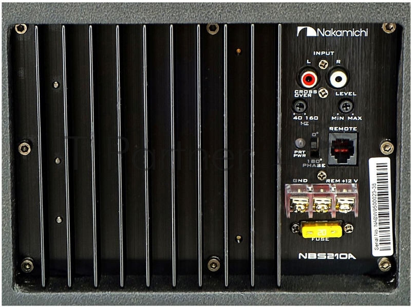 Сабвуфер автомобильный Nakamichi NAK-NBS210A 200Вт активный (25см/10)