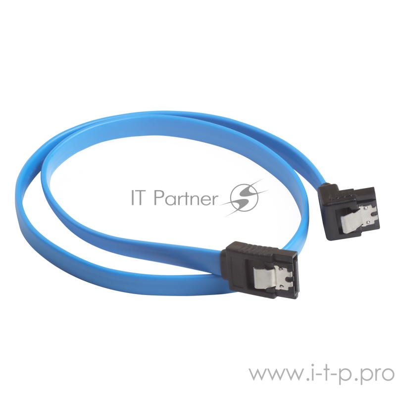 Кабель Greenconnect Кабель интерфейсный угловой SATA III 0.5m GC-ST1041-0.5m SATA III - SATA III до 6Gbps, 26 AWG, 7pin / 7p