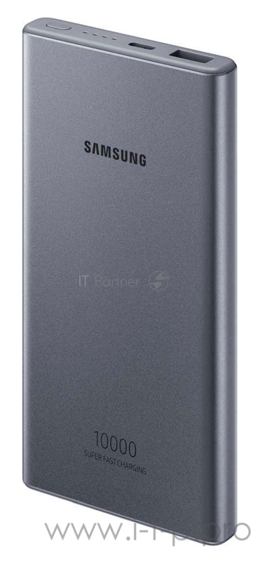 Мобильный аккумулятор Samsung EB-P3300 Li-Ion 10000mAh 2A+1.67A темно-серый 2xUSB