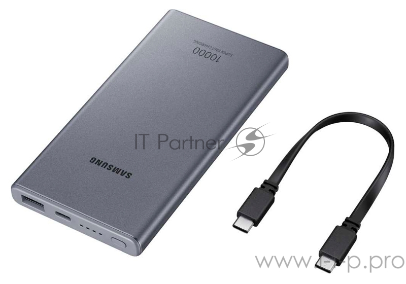 Мобильный аккумулятор Samsung EB-P3300 Li-Ion 10000mAh 2A+1.67A темно-серый 2xUSB