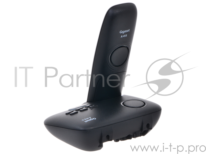 Телефон Gigaset A415A(M) Black (трубка с ЖК диспл., База, Заряд. устр-во) стандарт-DECT, автоответчик