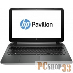 Ноутбук HP Pavilion 15-p258ur Core i3 5010U/6Gb/750Gb/DVD-RW/nVidia GeForce 840M 4Gb/15.6/HD (1366x768)/Free DOS 64/silver/WiFi/BT/Cam/2700mAh