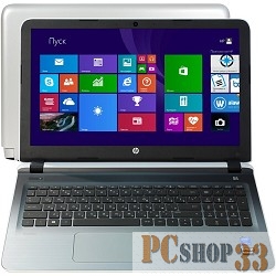 Ноутбук HP Pavilion 15-ab012ur 15.6 1366x768, Intel Core i3-5010U 2.1GHz, 8Gb, 1Tb, DVD-RW, AMD M360 2Gb, WiFi, BT, Cam, Win8.1, белый