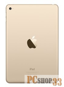 Планшет Apple iPad mini 4 Wi-Fi MK9Q2RU/A (Apple A8, 128ГБ, WiFi, BT, 2xWebCam, 7.9 2048x1536, iOS), золотистый
