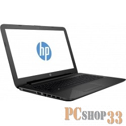 Ноутбук HP15 15-ac610ur 15.6 1366x768, Intel Pentium N3700 1.6GHz, 2Gb, 500Gb, привода нет, AMD M330 1Gb, WiFi, Win10, черный