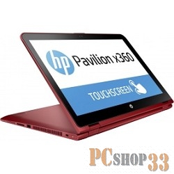Трансформер HP Pavilion x360 15-bk101ur Core i3 7100U/8Gb/500Gb/SSD8Gb/Intel HD Graphics 620/15.6/Touch/FHD (1920x1080)/Windows 10 64/red/WiFi/BT/Cam