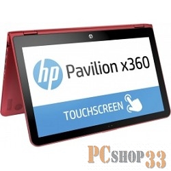 Трансформер HP Pavilion x360 15-bk101ur Core i3 7100U/8Gb/500Gb/SSD8Gb/Intel HD Graphics 620/15.6/Touch/FHD (1920x1080)/Windows 10 64/red/WiFi/BT/Cam