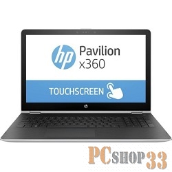 Ноутбук трансформер HP Pavilion x360 15-br011ur Core i3 7100U/6Gb/1Tb/AMD Radeon 530 2Gb/15.6/IPS/Touch/FHD (1920x1080)/Windows 10 64/silver/WiFi/BT/Cam