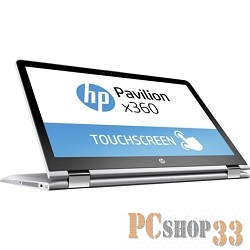 Ноутбук трансформер HP Pavilion x360 15-br011ur Core i3 7100U/6Gb/1Tb/AMD Radeon 530 2Gb/15.6/IPS/Touch/FHD (1920x1080)/Windows 10 64/silver/WiFi/BT/Cam