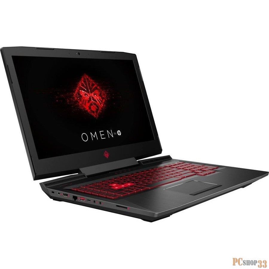 Ноутбук HP Omen 17-an112ur <4JT80EA> i5-8300H (2.3)/8Gb/1TB+128Gb SSD/17.3 FHD IPS AG 60Hz/NV GTX 1050 2GB/noDVD/Cam HD/Win10 (Shadow black)