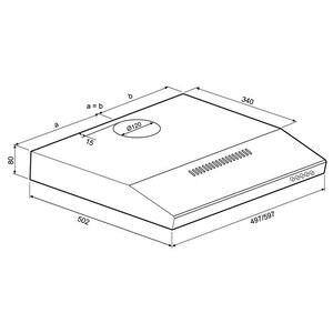 Вытяжка Krona JESSICA slim 600 metallic PB