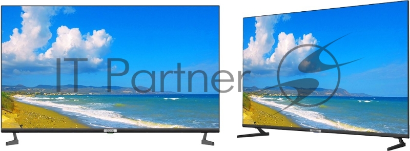 Телевизор POLAR P43L22T2C, 43, LED, FHD, 50-60Hz, 16:9, Безрамочный экран, DVB-T2 / DVB-T / DVB-C, CI+ slot, USB CINEMA HD (mkv, mp4, avi, mov, XviD, MPEG4, JPEG), запись на USB flash, Dolby AC-3, улучшенный звук (Natural Sound), 3xHDMI, 1хUSB, VESA