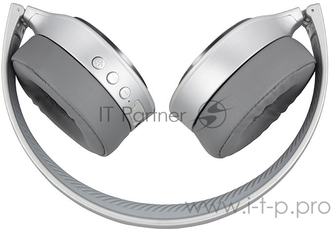 Беспроводные наушники с микрофоном AP-B580MV, серый (Bluetooth)