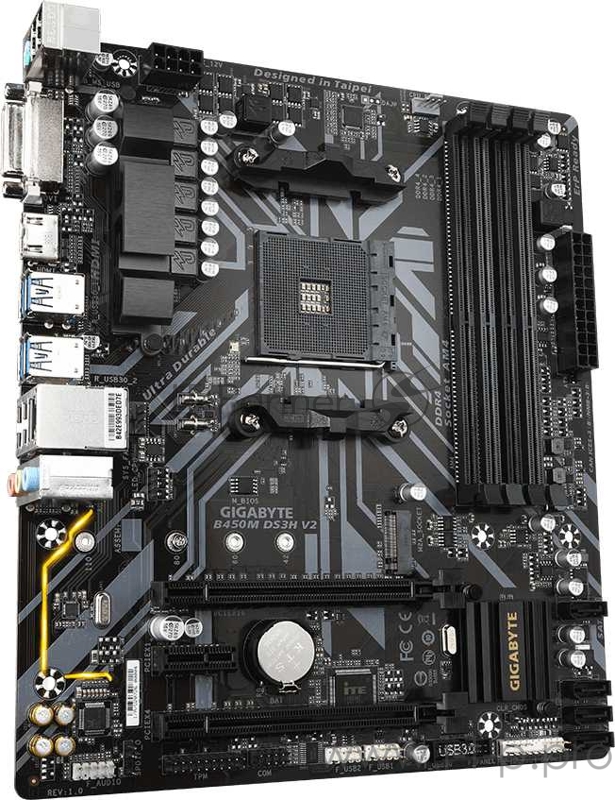 Материнская плата AMD B450 SAM4 MATX B450M DS3H V2 GIGABYTE
