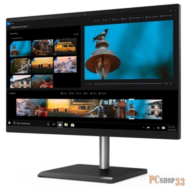 Моноблок Lenovo V30a-24IML All-In-One 23,8 i5-10210U, 16GB, 512GB SSD M.2, DVD-RW, WiFi, BT, USB KB&Mouse, Win 10 Pro 64 RUS, 1Y on-site