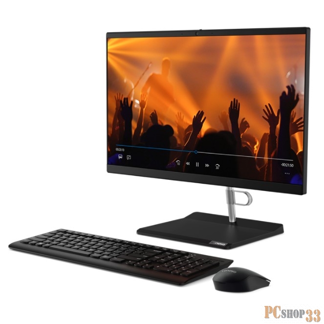 Моноблок Lenovo V50a-24IMB 23,8 i5-10400T, 8GB, 1TB 5400RPM, Intel UHD 630, WiFi, BT, DVD-RW, USB KB&Mouse, Win 10 Pro64 RUS, 1Y OS