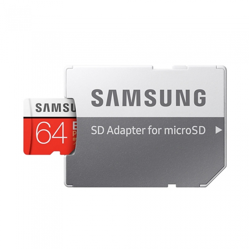 Карта памяти 64ГБ Samsung EVO Plus MB-MC64GA/RU microSD XC UHS-I Class10 + адаптер