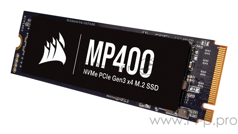 M.2 2280 2TB Corsair MP400 Client SSD CSSD-F2000GBMP400 PCIe Gen3x4 with NVMe, 3480/3000, IOPS 380/560K, MTBF 1.8M, 3D QLC, 400TBW, 0.11DWPD, Heatsink, RTL