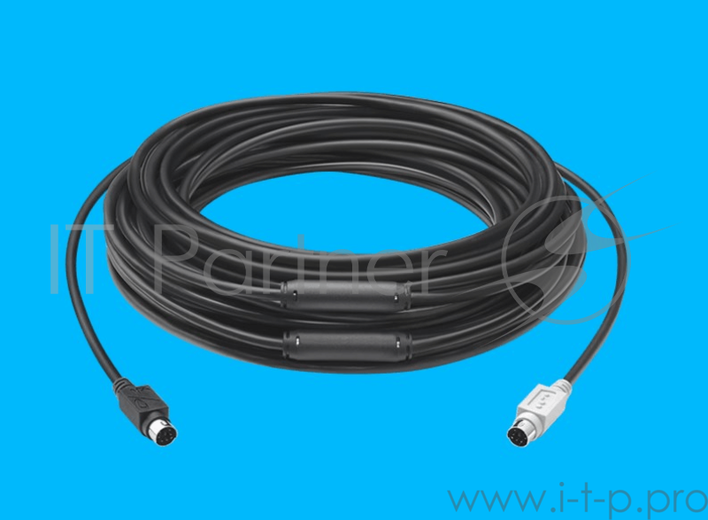 Удлинитель Logitech Group 15m Ext Cable 939-001490 для системы Logitech GROUP (15м)
