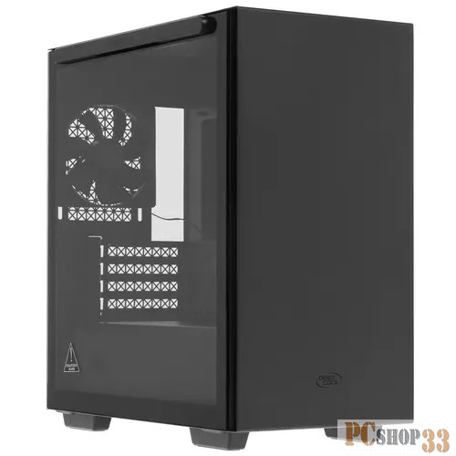 Корпус Deepcool MACUBE 110 BK без БП, боковое окно (закаленное стекло), черный, mATX