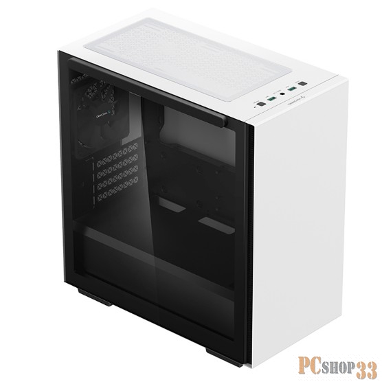 Корпус Deepcool MACUBE 110 WH без БП, боковое окно (закаленное стекло), белый, mATX