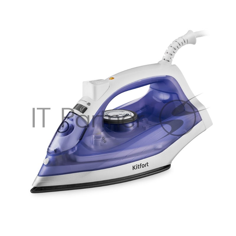 Утюг Kitfort KT-2603 1300Вт белый/фиолетовый