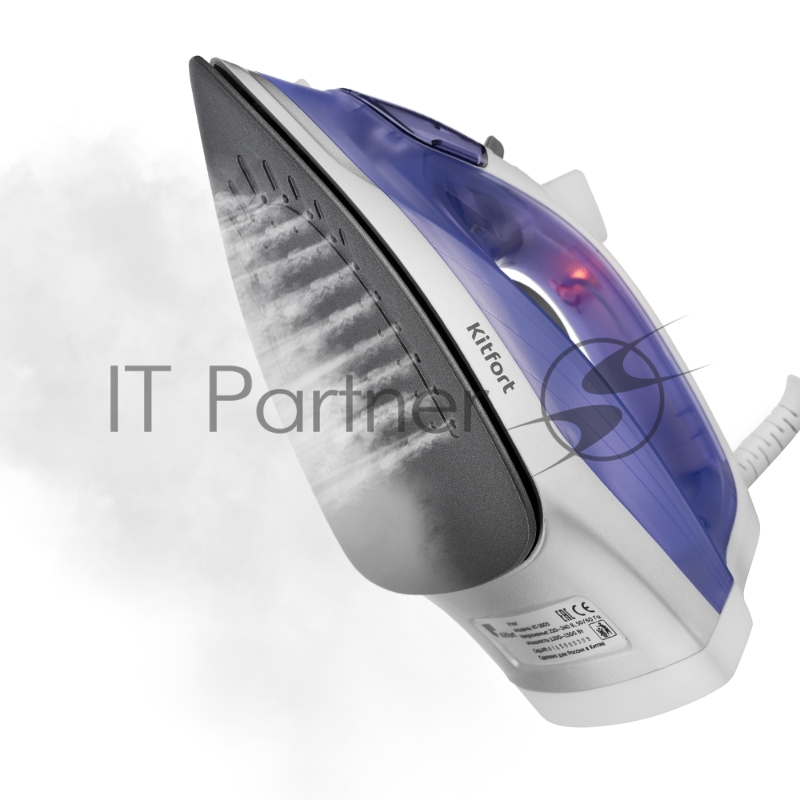 Утюг Kitfort KT-2603 1300Вт белый/фиолетовый