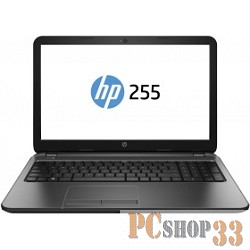 Ноутбук HP 255 15.6 1366x768, AMD A4-5000M 1.5GHz, 2Gb, 500Gb, DVD-RW, WiFi, BT, Cam, DOS, серый