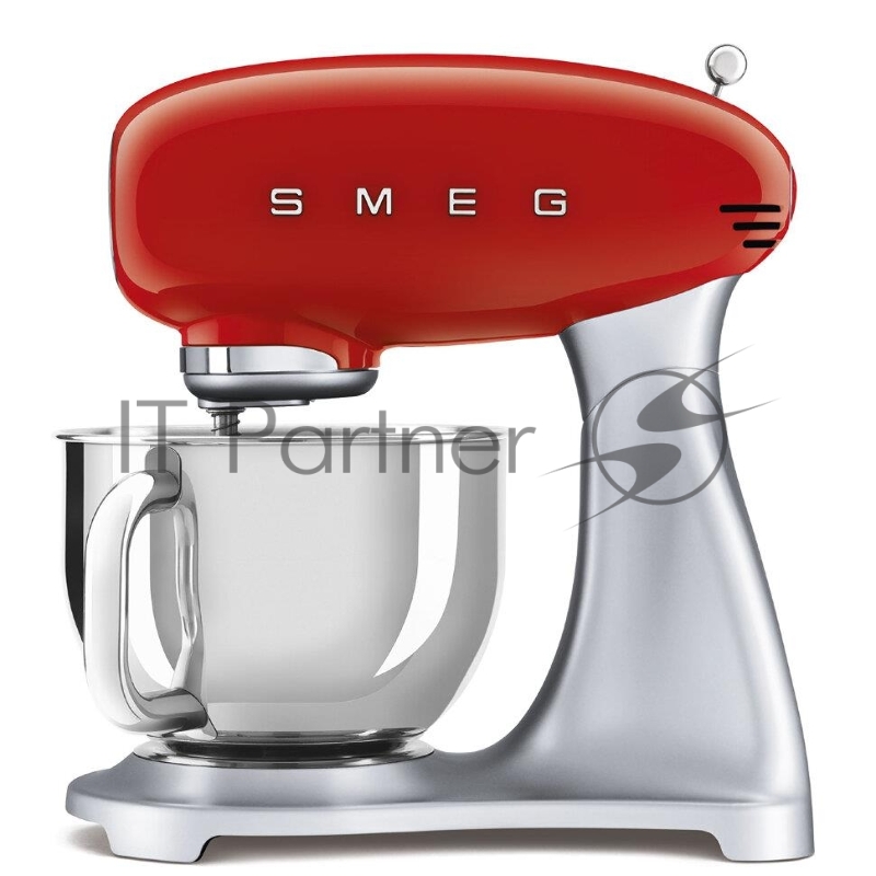 Планетарный миксер SMEG SMF02RDEU, Цвет красный 2 насадки для взбивания, 1 насадка для теста, крышка для чаши