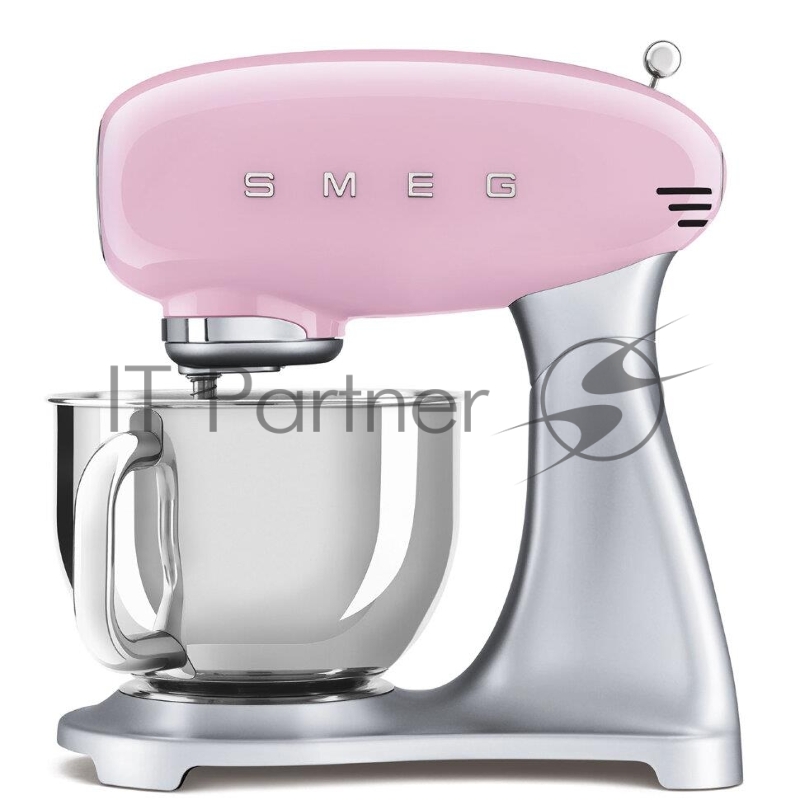 Планетарный миксер SMEG SMF02PKEU , Цвет розовый, 2 насадки для взбивания, 1 насадка для теста, крышка для чаши