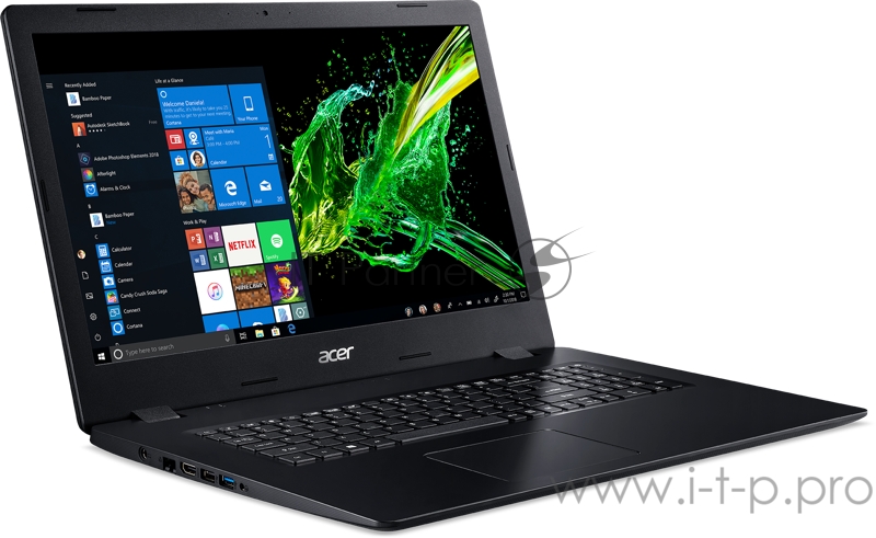 Ноутбук Acer Aspire A317-51G-31ZW 17.3(1920x1080 (матовый) IPS)/Intel Core i3 10110U(2.1Ghz)/8192Mb/512SSDGb GeForce MX230(2048Mb)/Cam/BT/WiFi/war 1y/2.8kg/Black/W10Pro