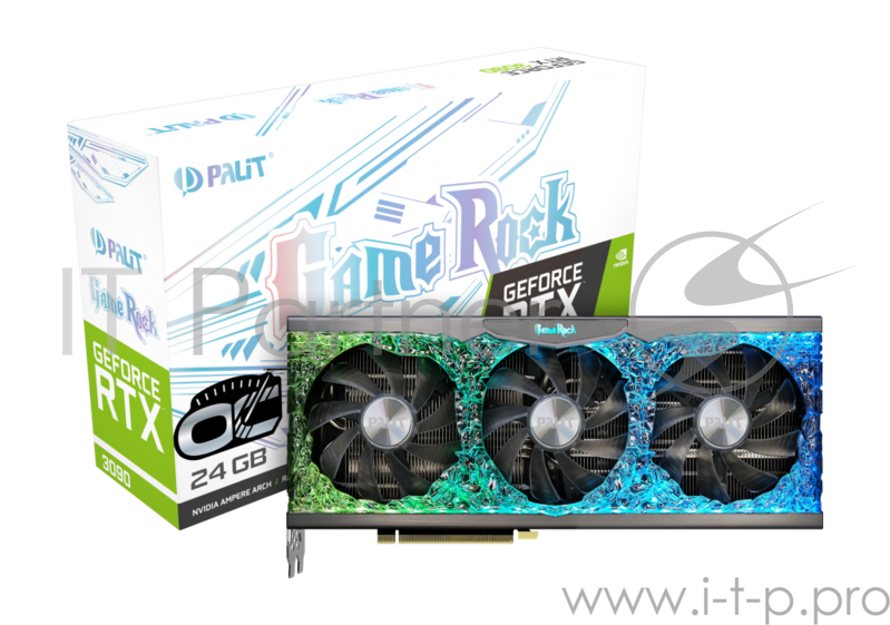 Видеокарта PCIE16 RTX3090 24GB GDDR6X RTX3090 GAMEROCK OC 24G PALIT